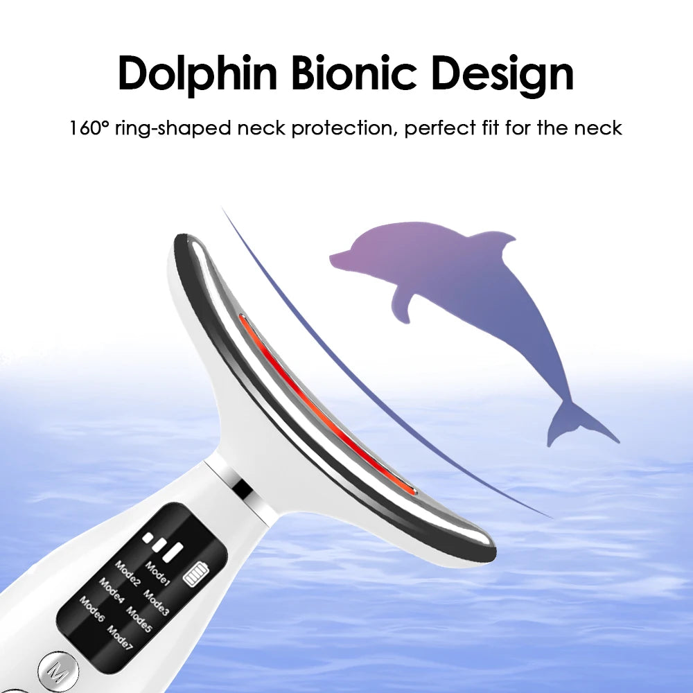 7-Color LED Neck & Face Lifting Massager