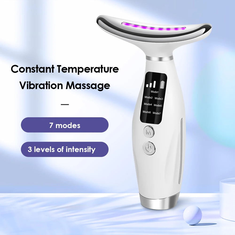 7-Color LED Neck & Face Lifting Massager