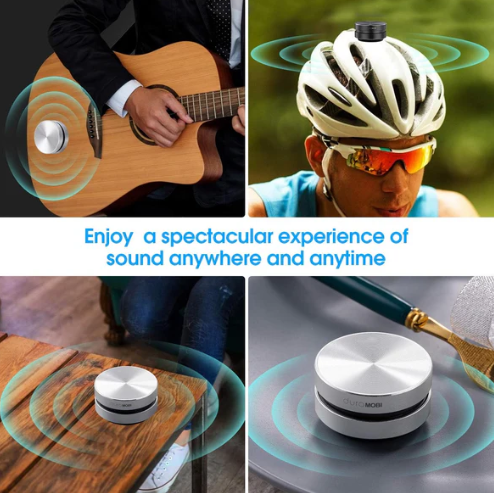 Portable Vibration Speaker with 360° Surround Sound