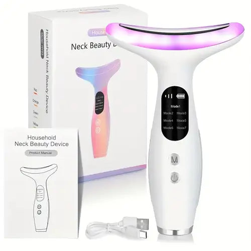 Neck & Face Lifting Massager with 7-Color LED